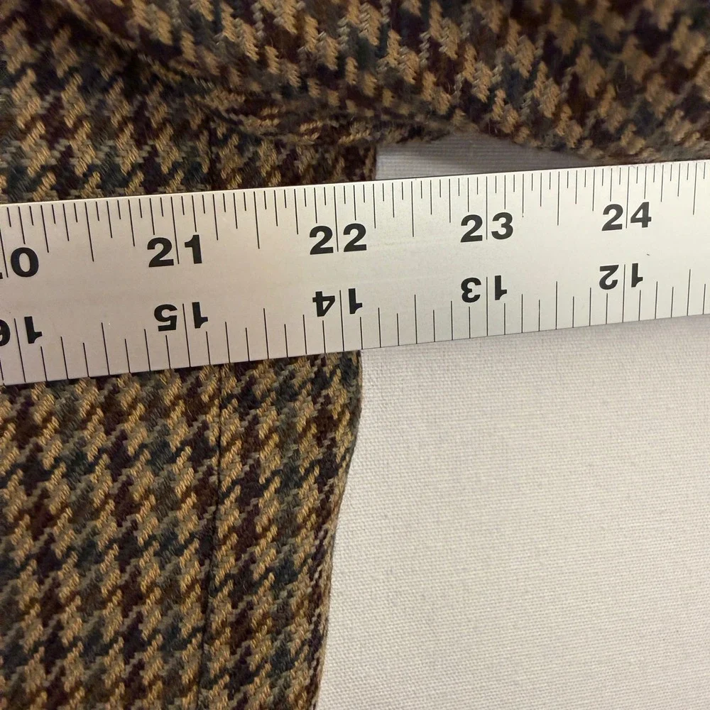 Oscar de la Renta Sport‎ Coat Mens Brown Houndstooth Blazer Tailored Jacket